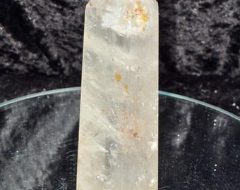 5.26 Inch Clear Quartz Tower Natural Crystal Point Included Quartz Healing Crystal Display Stone