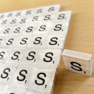 Wooden scrabble tiles letter s for scrapbooking handcraft arts & crafts