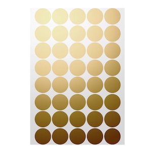 25mm gold sticker dots adhesive round labels circular spot scrapbook