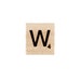 Wooden Scrabble Tiles Letter W for Scrapbooking Handcraft Arts & Crafts ...