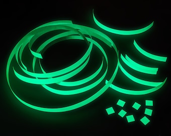 Taśma fluorescencyjna świecąca w ciemności w nocy samoprzylepna naklejka bezpieczeństwa 10 mm x 3 m