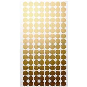 15mm gold sticker dots adhesive round labels circular spot scrapbook