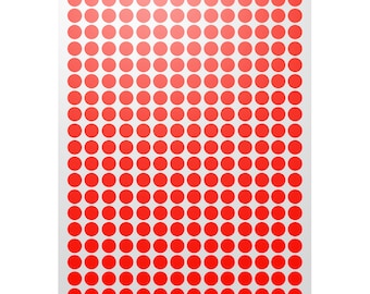 8mm red sticker dots adhesive round labels circular spot scrapbook