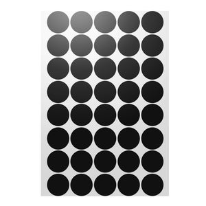 25mm black sticker dots adhesive round labels circular spot scrapbook