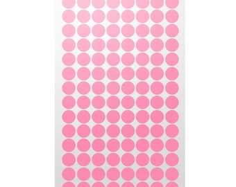 15mm pink sticker dots adhesive round labels circular spot scrapbook