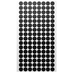 15mm black sticker dots adhesive round labels circular spot scrapbook