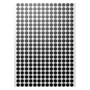 8mm black sticker dots adhesive round labels circular spot scrapbook