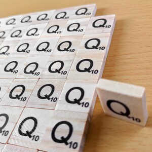 Wooden scrabble tiles letter q for scrapbooking handcraft arts & crafts