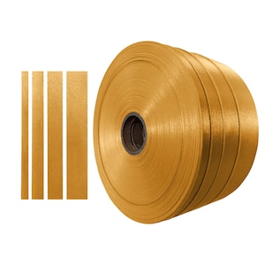 Gold satin ribbon 10mm 16mm 25mm 40mm for scrapbooking wedding wrap party decor gift packing gift boxes