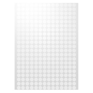 8mm white sticker dots adhesive round labels circular spot scrapbook