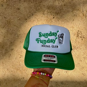 Sunday Funday Embroidered Foam Trucker Hat