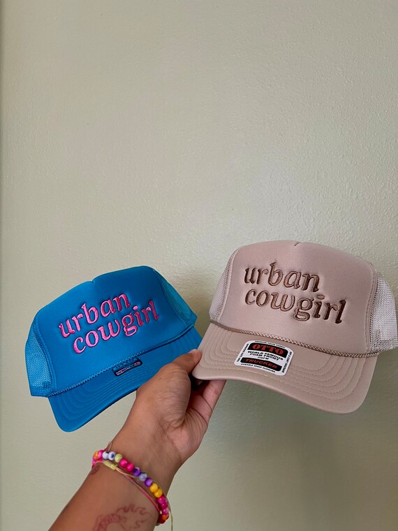 Urban Cowgirl Embroidered Foam Trucker Hat - Etsy display picture 1