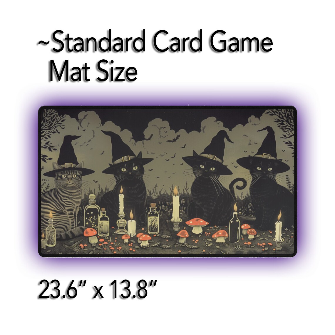 Magic Cat Deskmat, Magic the Gathering, MTG Playmat, MTG Gift, Cat ...