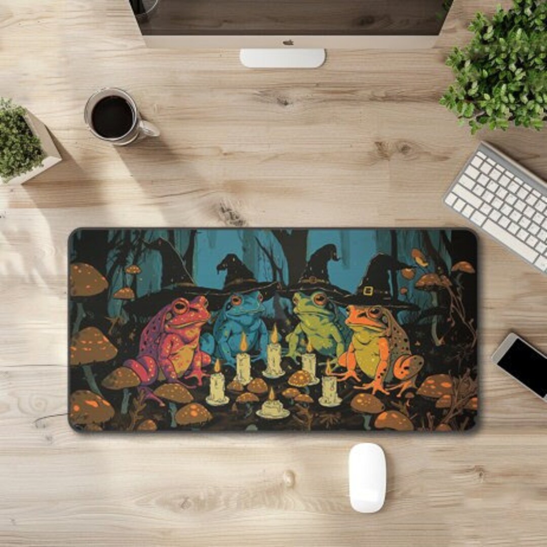 Dartfrog Play Mat, Frog Deskmat, MTG Playmat, MTG Gift, Gaming Deskmat