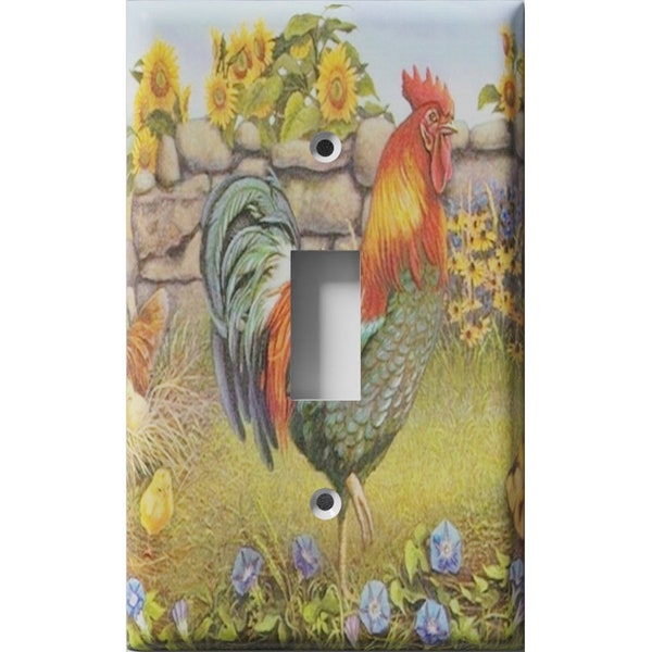 Rooster Light Switch Cover Etsy