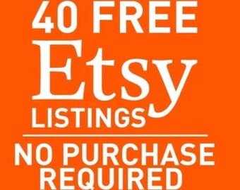 Etsy 40 Free Listings To Open New Store | 40 Free Etsy Listings Credit For Open New Store | 40 Etsy Listings for Free | Link in description