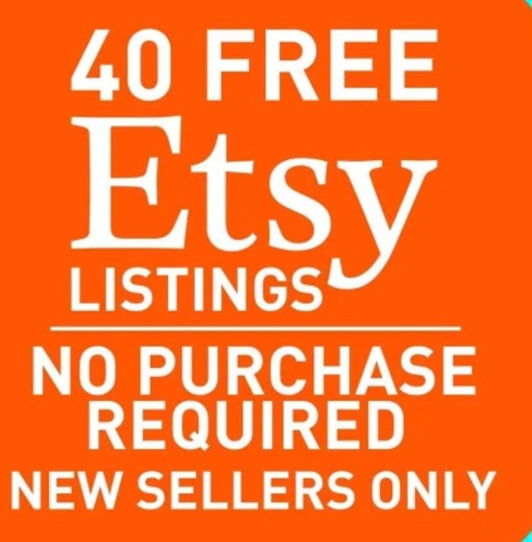 Etsy 40 Free Listings to Open New Store 40 Free Etsy Listings Credit for Open New Store 40 Etsy