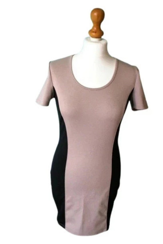 Vintage Y2K Sporty Powder Pink Bodycon Tube Dress… - image 1