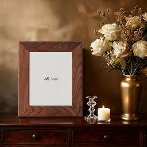 Netbors Orignial American Walnut Wood Photo Frame Wall Mounting Gift Packaging