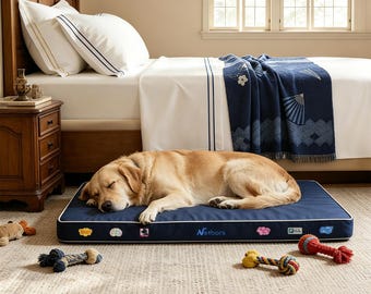 Netbors Extra Large Orthopedic Dog Bed Waterproof & Easy to Clean Oxford Fabric with High-density Convoluted Foam 29" x 47"