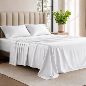 Juego de sábanas Netbors Tencel Blend: Suaves y refrescantes, 4 piezas