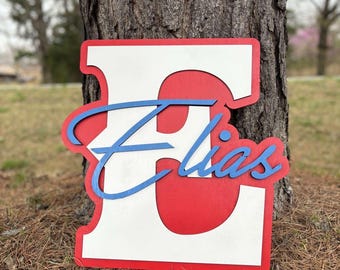 Custom 3D Wooden Name Sign – Layered Nursery Decor