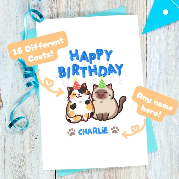 Fai da te per lui biglietto di compleanno stampabile per papà UK, biglietto di compleanno gatto divertente per marito, fidanzato, biglietti di compleanno per papà gatto, dal gatto - Italia