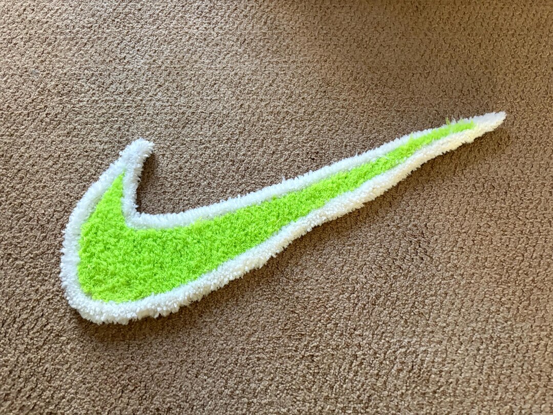 Nike Turfting Rug Glow in the Dark - NIKE Check - Tufted Rug - Etsy