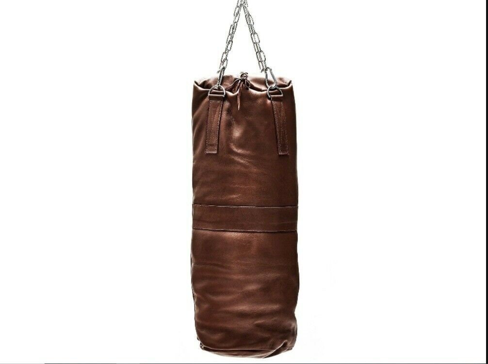 HERITAGE Brown Leather Heavy PUNCHING BAG un-filled - Etsy