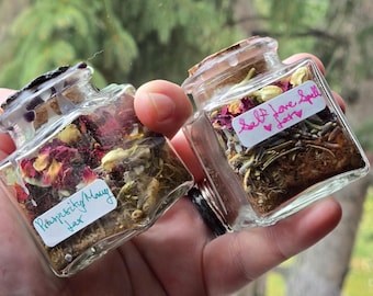 Personalized Intention Spell Jar, Custom Crafted, Self-Love, Happiness