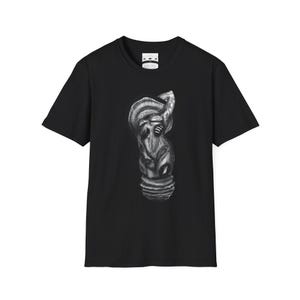 Artistic Unisex Softstyle T-Shirt: Unique Mushroom Woman Graphic Tee for Art Lovers, Casual Wear, Gifts, Festivals, Everyday Style