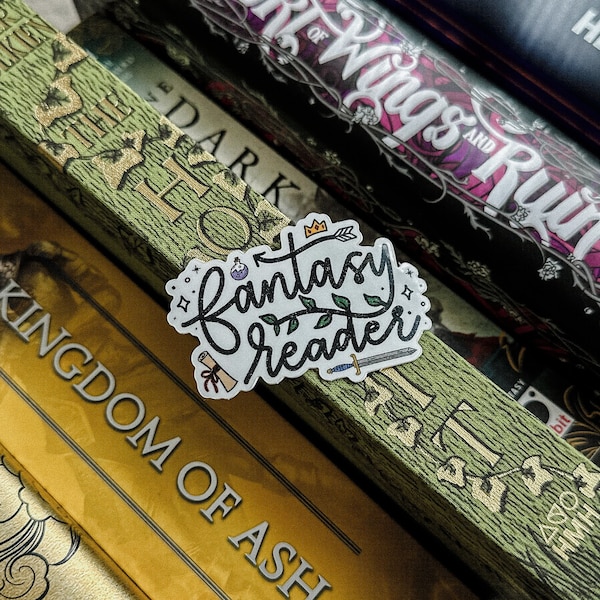 Fantasy Reader Sticker | Bookish Sticker | Kindle Sticker