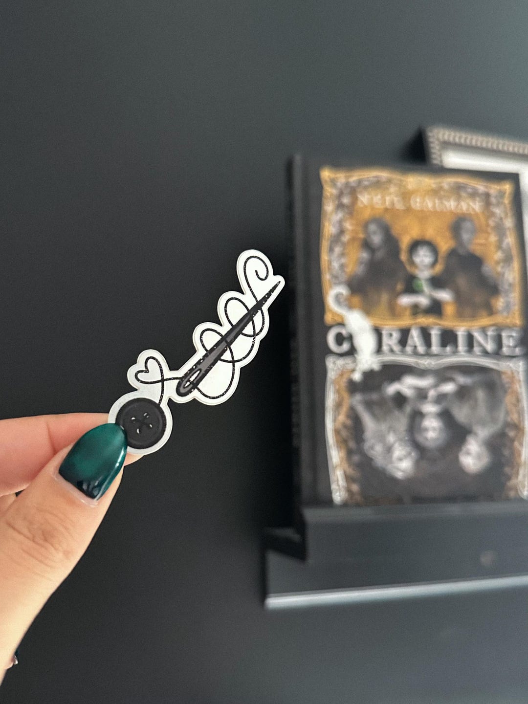 Coraline Inspired Sewing Sticker: Needle, Thread & Button - Etsy