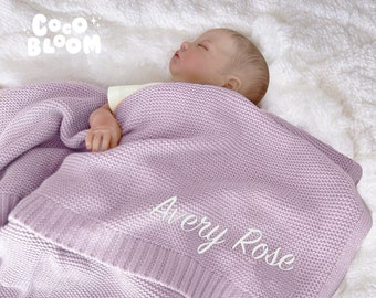 Coperta con nome personalizzato per bambino, coperta ricamata personalizzata, coperta per passeggino, regalo per baby shower, regalo per neonato, coperta con nome personalizzato