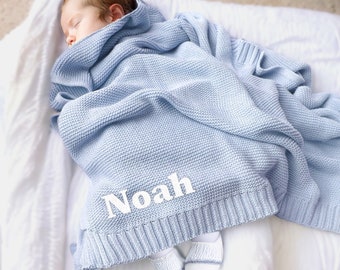 Custom Baby Name Blanket, Personalized Embroidered Blanket, Stroller Blanket, Baby Shower Gift, Newborn Baby Gift, Personalised Name Blanket