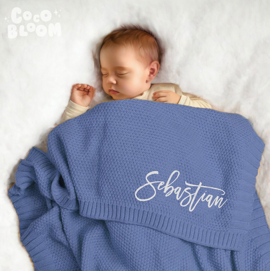 Sherpa Baby Personalized Baby Swaddle Blanket Personalized