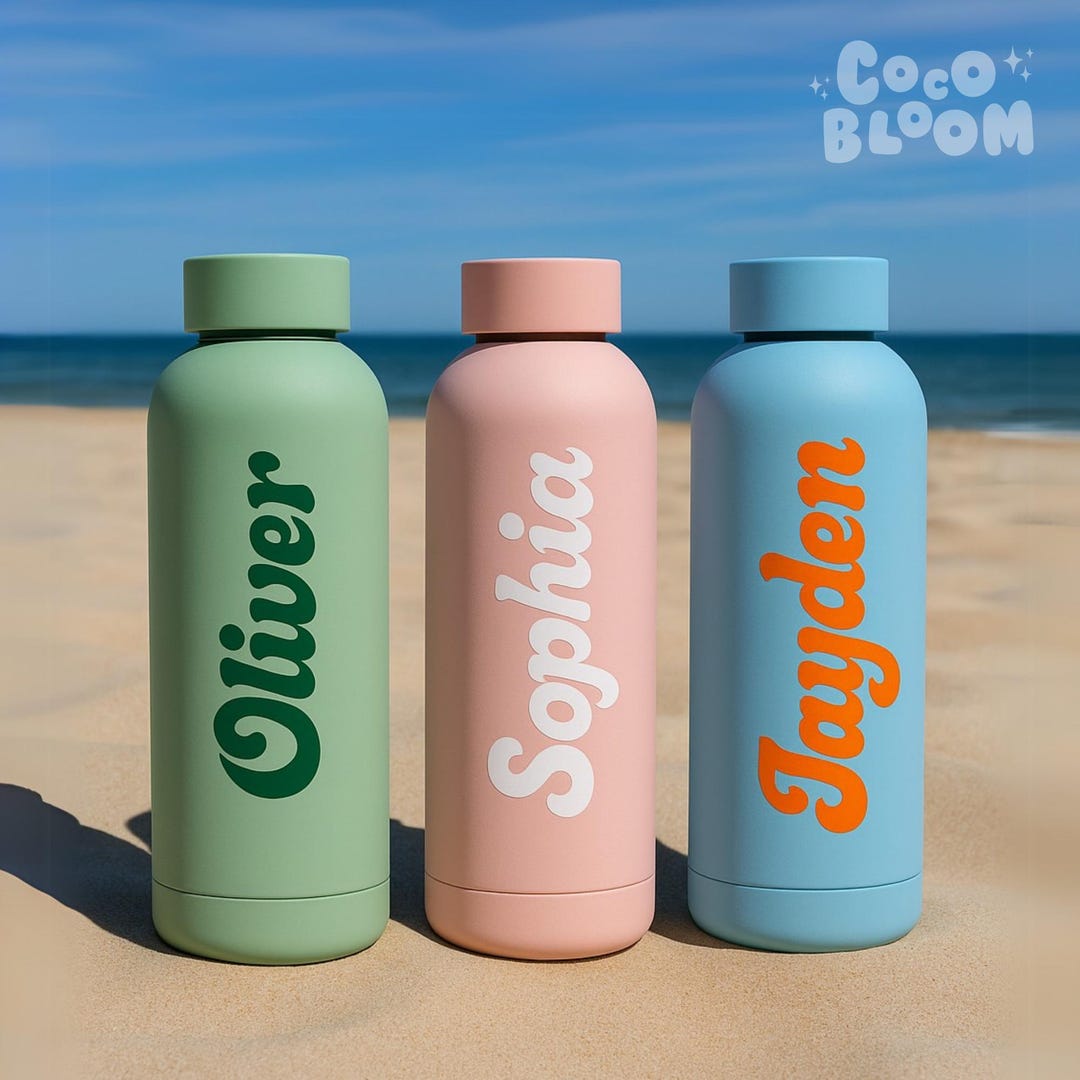 Custom Kids Water Bottle, Personalized Kids Name Water Bottle Thermos ...