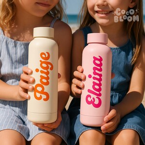 Custom Kids Water Bottle, Personalized Kids Name Water Bottle Thermos ...
