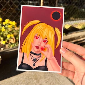 Death Note • Misa Misa • 4 x 6 Print • Anime • Gift • Handmade
