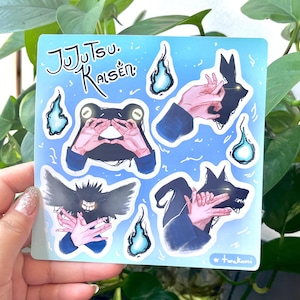 Jujutsu Kaisen Sticker Sheet: Megumi Fushiguro, Ten Shadows Technique
