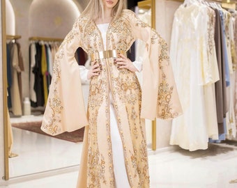 Muslimisches Hochzeitskleid, Hijabkleid, Verlobungskleid, Nikah Kleid, Abendkleid, Maxi Kleid, Abaya, Brautkleid, Luxus Hijab Kleid, Kaftan