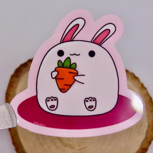 Cute Vinyl Bunny Sticker | Kawaii, Waterproof, Stationery, Journal, Water bottle