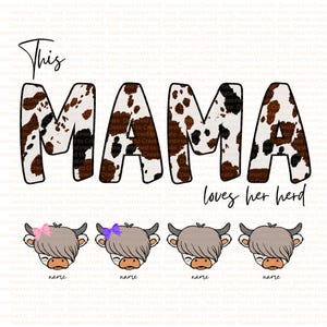 This Mama Loves Her Herd PNG