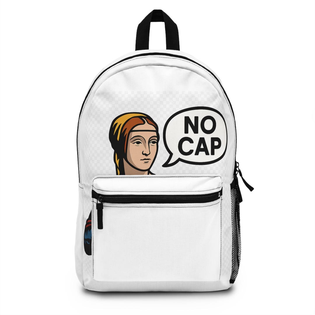 Renaissance + Gen Z Memes Backpack - Renaissance Painting Woman With ...
