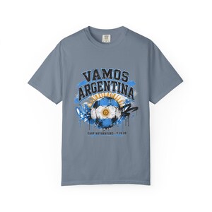 Vamos Argentina Trikot, Argentinien Fußballfinale 2026 T-Shirt, Argentinien Fußball Fan-Shirt in den Komfortfarben, Geschenk für East Rutherford zum Finale Bild 5