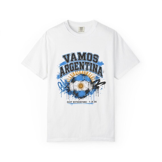 Vamos Argentina Shirt, Argentina Soccer Final 2026 Tee, Argentina Futbol Fan Comfort Colors Shirt, East Rutherford Final Gift