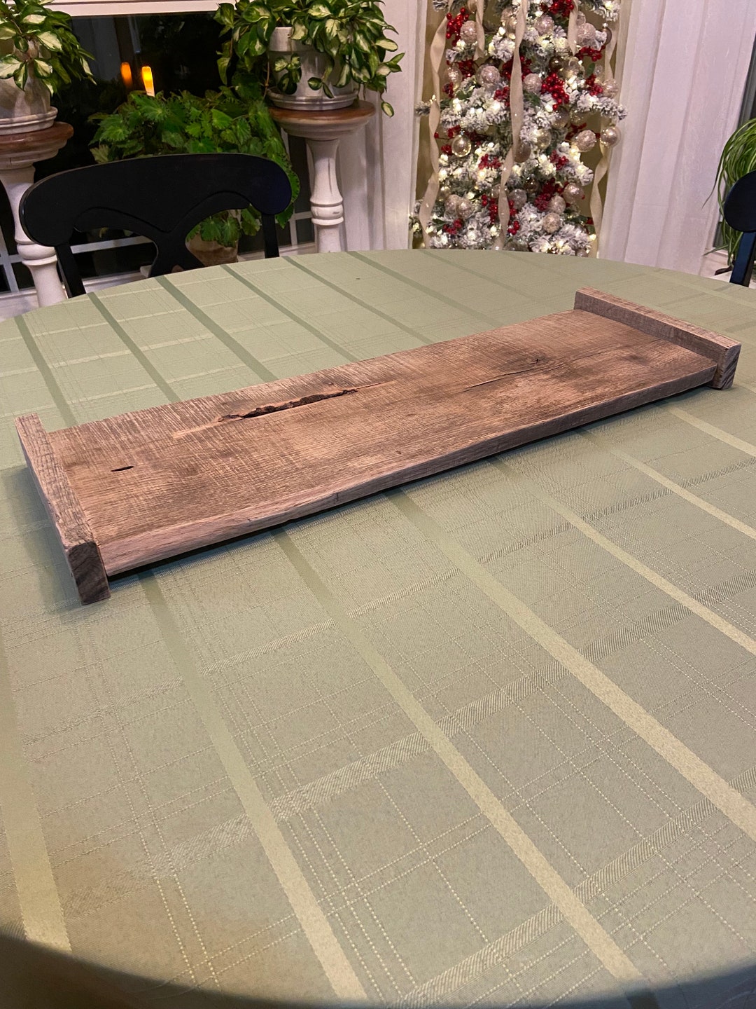 Rustic Weathered Oak Centerpiece Riser, Serving Tray - Etsy