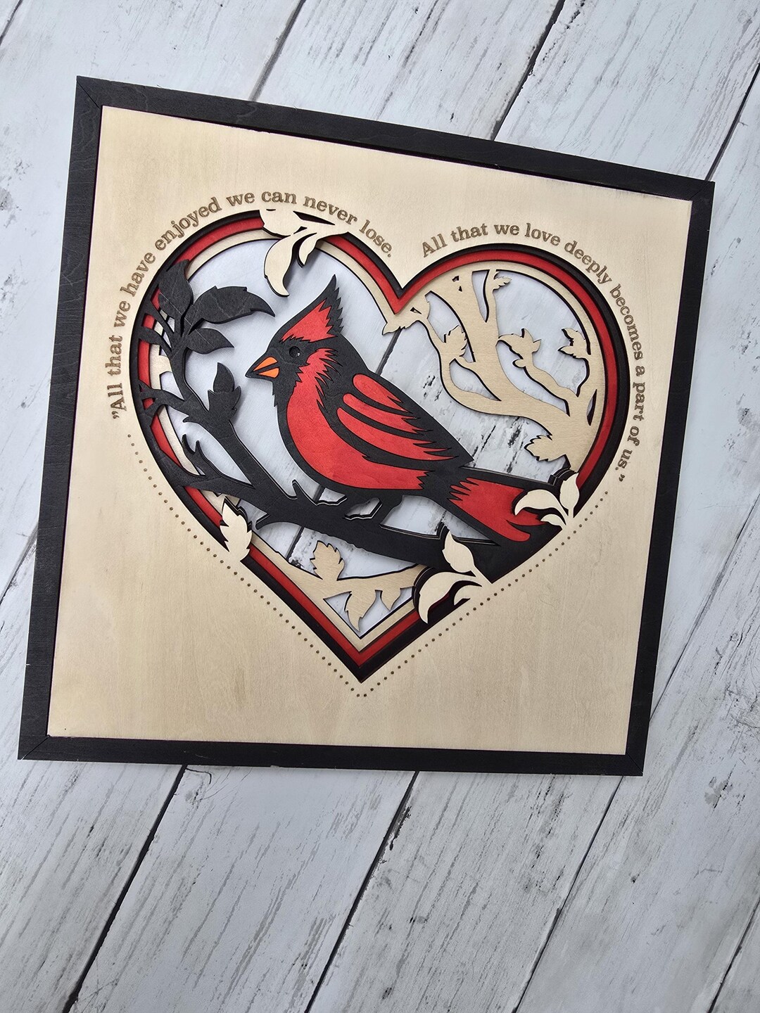 Cardinal Sign, Memory, Loss, Loved One, Memorial, Bird, Home Decor ...