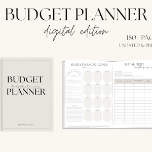 Budget Planner | Digital Budget Planner | Budget Spreadsheet | Budget Planner Book | Financial Planner