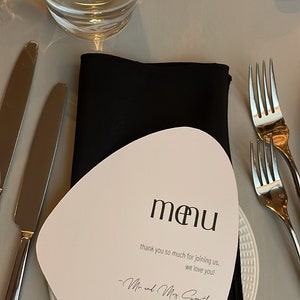 Karta menu weselnego